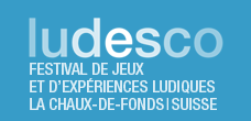 Logo du festival du jeu Ludesco à la Chaux de Fonds